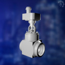 Клапан регулирующий питание котла, поворотно-дисковый, Ду от 200 до 250 мм, от 24,5 до 37,3 МПа