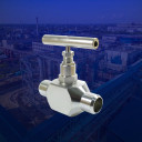 Клапан запорный игольчатый «КИ-400» DN 6-25mm; PN 1,6-40 MПa