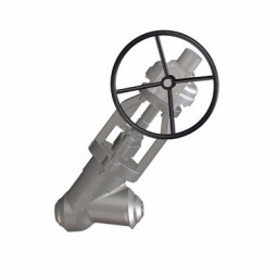 Forged Steel Y-Pattern Globe Valve, Pressure Seal Bonnet