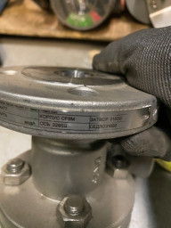 Шаровой клапан DN025 PN40 Корпус CF8M, шар нержа, сёдла нержа с кобальтовым покрытием.