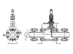 Клапан отсекатель механический DN 80, PN 320