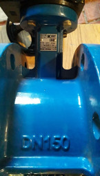 -Затворы  дисковые, фланцевые Ду150х16,  ДИСК- НЖ, EPDM, с редуктором и ручкой.