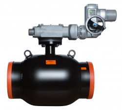 Кран шаровой БИВАЛ DN250–500 мм. с AUMA и редуктором серии GS. Производство