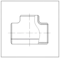 Тройник бесшовный по ТТТ-01.02.04-02 для промысловых трубопроводов