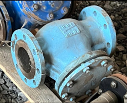 Затвор обратный поворотный фланцевый 19НЖ53НЖ DN 100 PN 40 с КОФ (газ), 30000 рублей