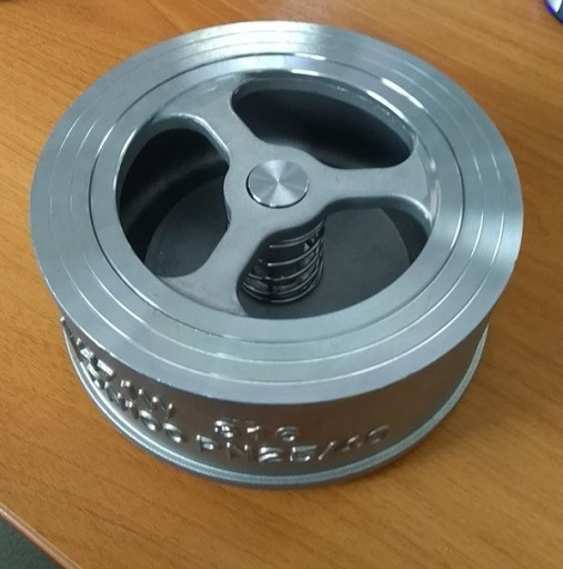 Обратный клапан 19нж71нж​ ДУ15-300 Ру25 тарельчат​ый нержавеющий