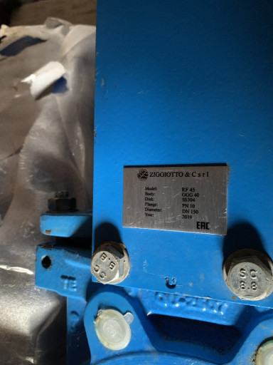 В продаже-Задвижка шибер​ная ножевая RF45 ZIGGIOT​TO &C s.r.l.Ду100,150,20​0,250/ Ру10