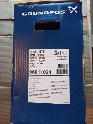 Насос дренажный с электр​одвигателем Grundfos uni​lift AP12.40.04.3