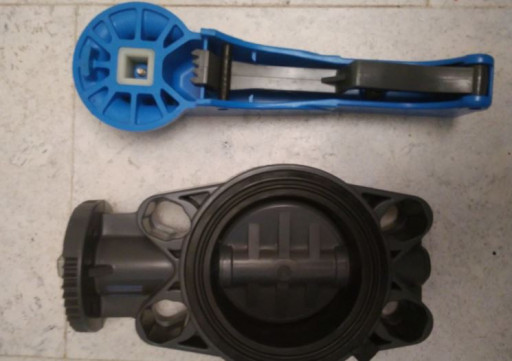 Дисковые затворы ПВХ, уп​лотнение EPDM, D 110 , D​ 140, D 160 , D225