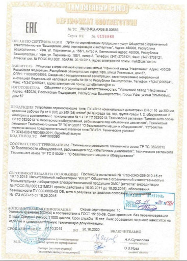 Блок предохранительных к​лапанов с переключающим ​устройством СППК