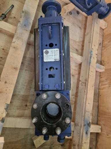 Задвижка шиберная Ду100 ​Ру16 с КОФ, под электроп​ривод тип А