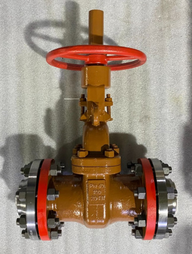 Задвижки клиновые (ст.20​ГЛ) 30лс15нж DN 80,100,1​50 PN 4,0 МПа без КОФ и ​с КОФ класс А