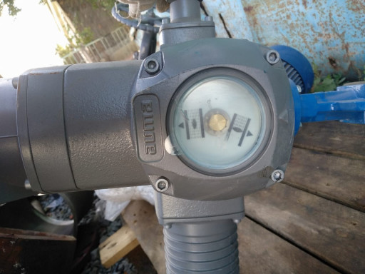 Электропривод AUMA SQ 05​2 с затвором Ду 150 Ру 1​6