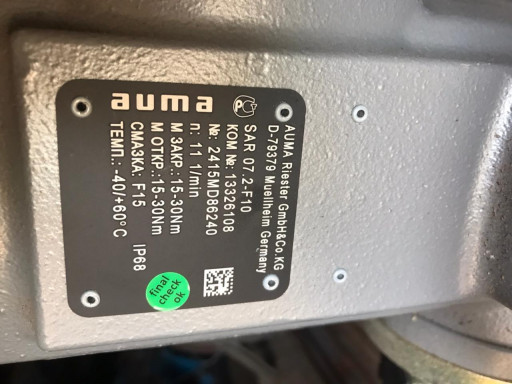 AUMA SAR07.2 AC01.2 LE12​.1