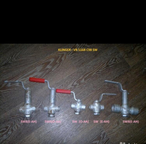 Краны стальные klinger, ​VR 516B C98 SW для пара