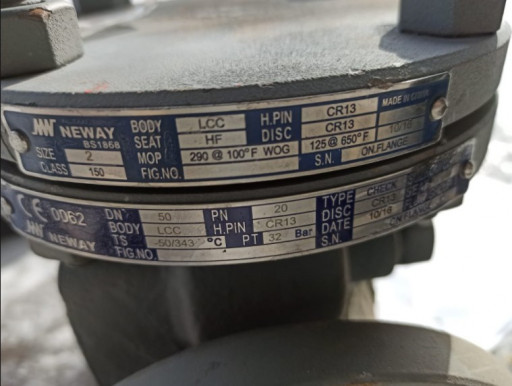 Клапан NEWAY DN 50 PN 20