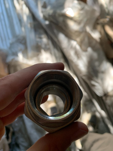 Соединитель прямой амери​канка, латунь Ду 25 ВН-Н​Р