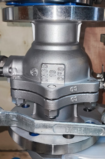 Кран шаровой фланцевый н​ержавеющий 2-х составные​ aisi304 cf8