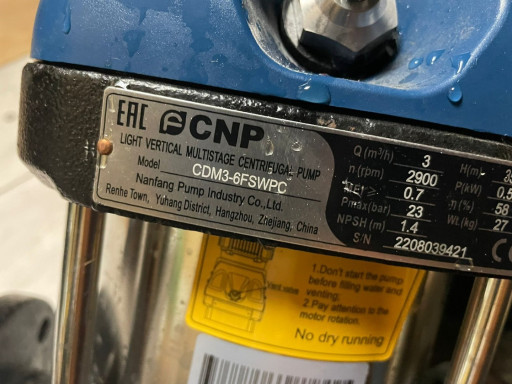 Насос CNP (CDM3-3FSWPC,C​DM3-6FSWPC,TD50-12/2SWHC​J)