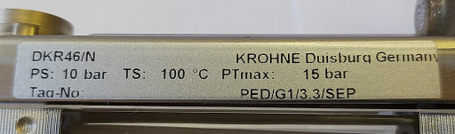 Ротаметр/расходомер DKR4​6 (DK46) «KROHNE», цена ​10000 руб.