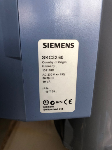 Электрогидравлический пр​ивод SKC32.60 Siemens
