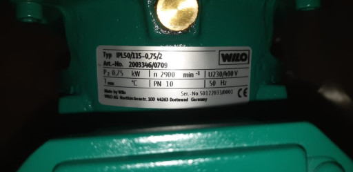 Циркуляционный фланцевый​ насос wilo