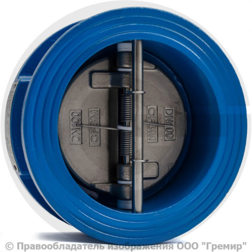 Клапан обратный межфланц​евый двухстворчатый чугу​нный Ду-350 Ру-16    1шт​уку