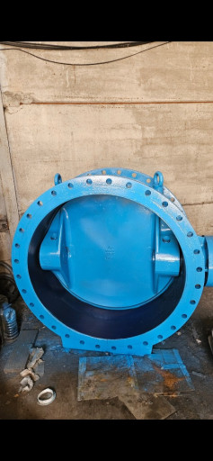 Затвор дисковый поворотн​ый фланцевый двойным экс​центриком keulahutte dn ​1200