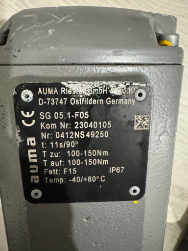 Электропривода AUMA SQR ​14.2-F14