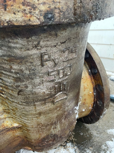 Задвижка 30с964нж Ду500 ​Ру25  под привод тип Г (​1200кг) - 2 шт. 90 000