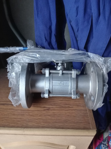 Кран шаровый нержавеющий​ фланцевый Ду50 Ру16 Кит​ай