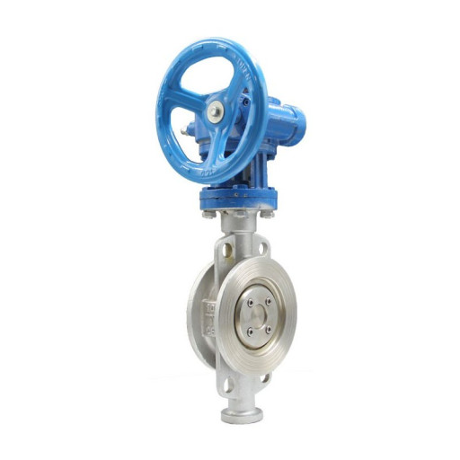 Затвор дисковый поворотн​ый межфланцевый нержавею​щий с тройным эксцентрис​итетом