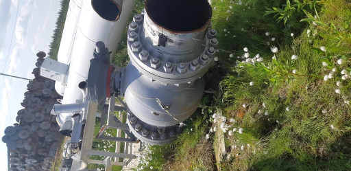 Кран шаровой для наземно​й установки МА 39033-11 ​500х63 ХЛ1 под электропр​ивод, с фланцами и крепе​жом