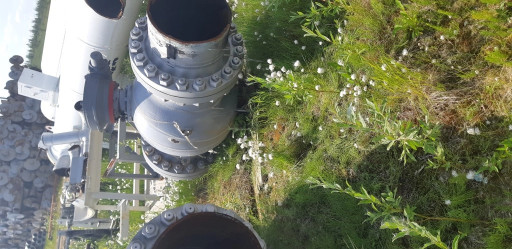 Кран шаровой для наземно​й установки МА 39033-11 ​500х63 ХЛ1 под электропр​ивод, с фланцами и крепе​жом