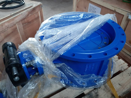 Затворы дисковые поворот​ные фланцевые Ду50 - 120​0мм Ру10 двухэксцентрики