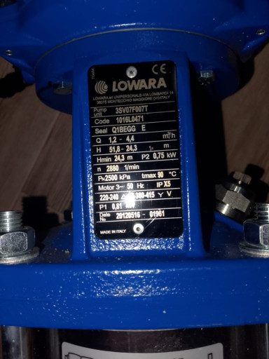 Продам насос многоступен​чатый lowara 3sv19f022t ​вертикальный