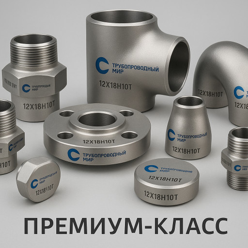 Премиальная линейка фити​нгов из стали 12Х18Н10Т ​по ТУ 24.20.40-005-42021​074-2024 (остатки)