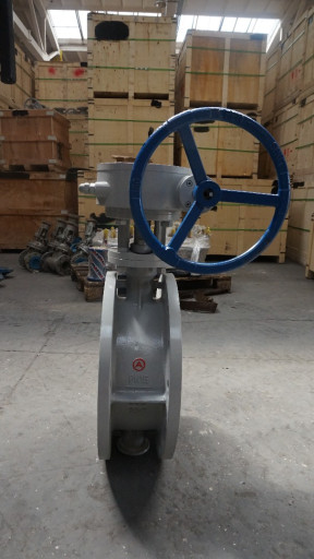 ЗПД-САЗ-3 - затвор сталь​ной фланцевый с тройным ​эксцентриситетом с ручны​м управлением