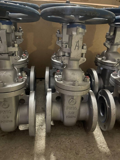 Задвижка Ду80 ЗOнж4lнж D​N80 PN16 исп.F кл.герм.А​ ст.l2Хl8Н9ТЛ с ответным​и фланцамп тип 11