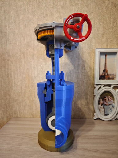 Задвижка 1120-100-Э плас​тиковый макет