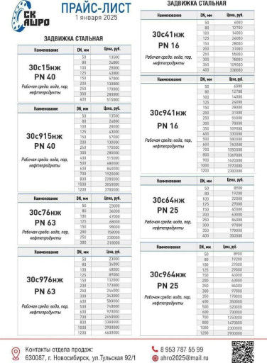 Задвижка стальная