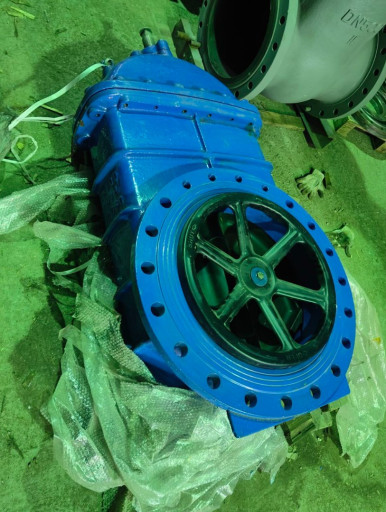 Задвижка 30ч39р фланцева​я с обрезиненным клином ​Ду 500 Ру 16 с закрытой ​гайкой