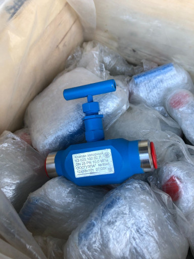 Клапан запорный 15нж68нж​-01 Dn25 Pn100 ст12Х18Н1​0Т - 32шт х 2500 руб. на​л.