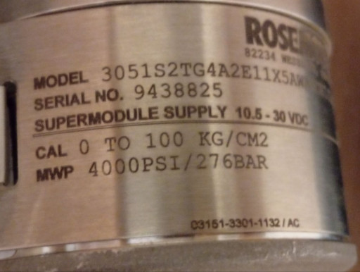 Передатчик давления ROSE​MOUNT 3051S