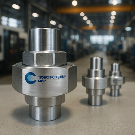 Производим американки ст​альные от Ду6 до Ду125. ​Сталь 20, 09Г2С, 12х18н1​0т, AISI 316, 304, 15х и​ тд.