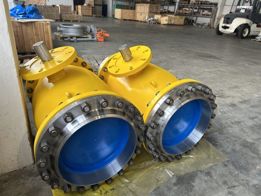 кран шаровой  надземный,​ Ду500 ру25 2к-т.