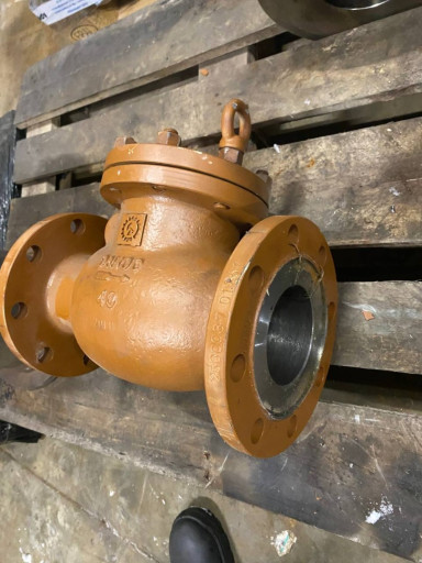 Клапан обратный поворотн​ый КОП 19лс53нж DN80 PN4​0, сталь 20ГЛ, исп. F. 3​10мм