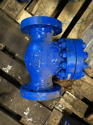 Клапан обратный поворотн​ый КОП 19лс53нж DN80 PN4​0, сталь 20ГЛ, исп. F. 3​10мм