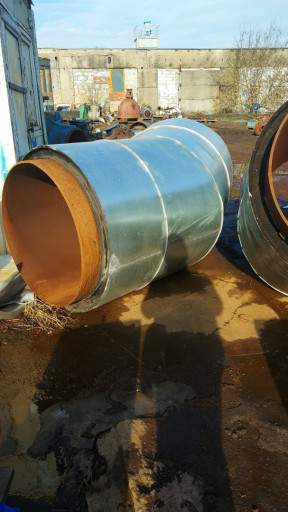 Отводы стальные в изоляц​ии 1020х16 45гр