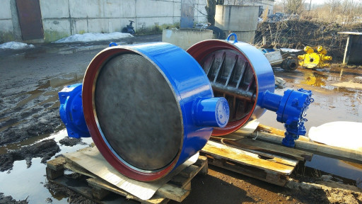 Затворы стальные 3-х экс​центриковые СИТАЛ,  HOGF​ORS, KMC, АРМАТЕК  Ду300​-1200 Ру25,